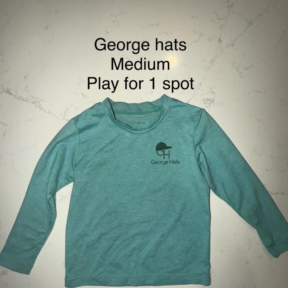 George hats teal medium rash guard